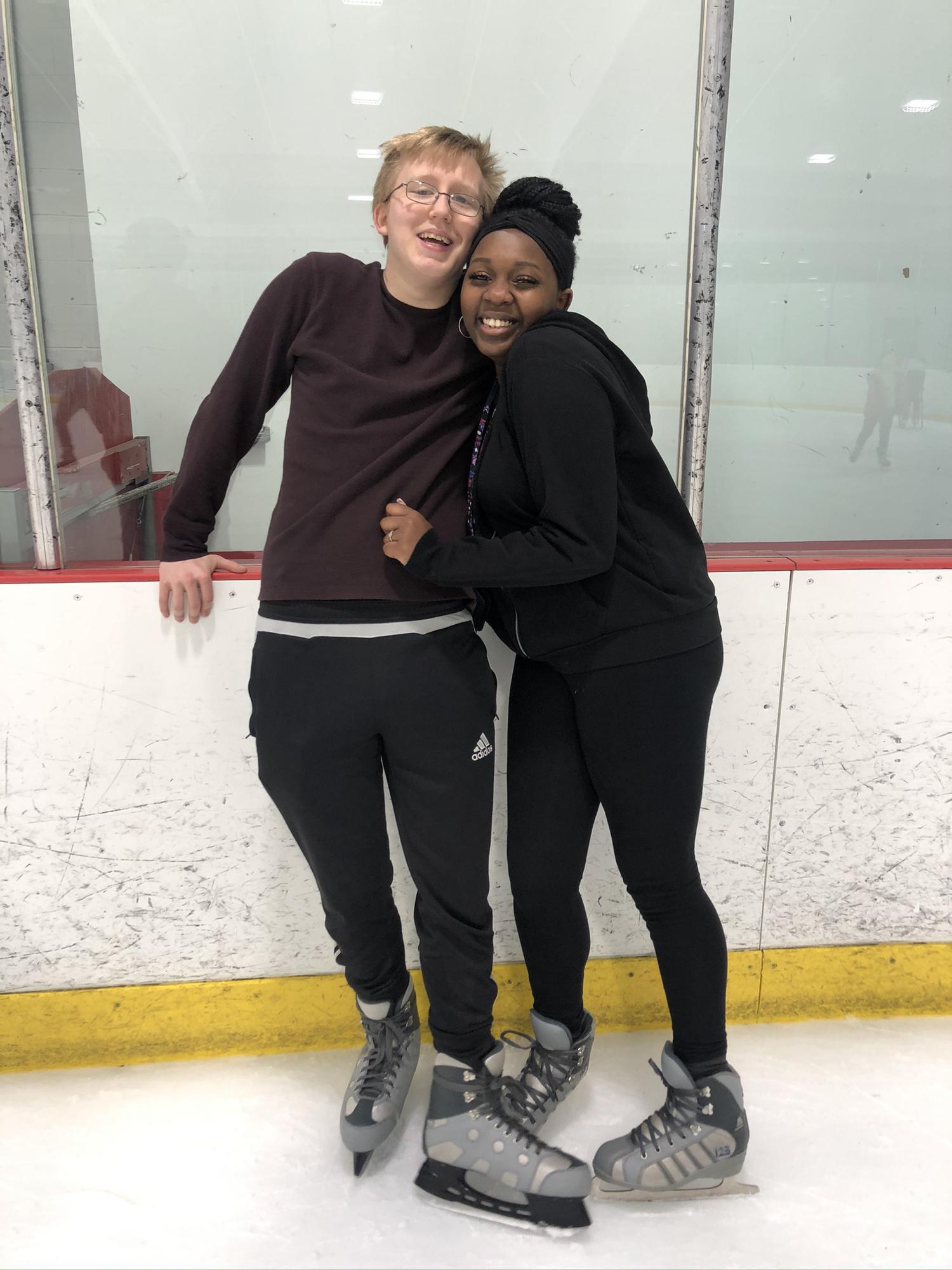 Tylers first time ice skating