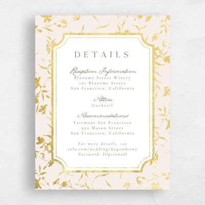 Beige Wedding Enclosure - Vasara Foil