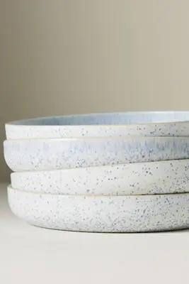 Jasper Portuguese Reactive Stoneware Pasta Bowls, Set of 4