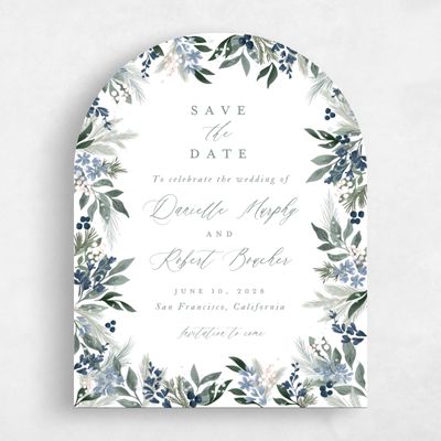 White Arch Wedding Save the Date - Bryn Portrait