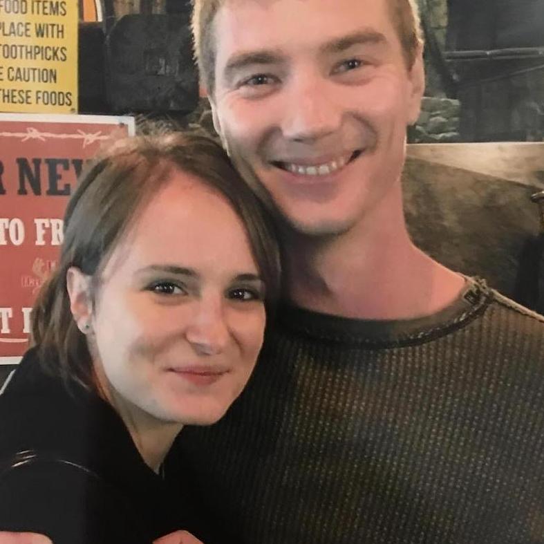 Casey & Julia at a restaurant with in Rockwall, TX in 2016