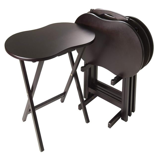 Winsome Skippy 5-Piece Tv Table Set, Brown