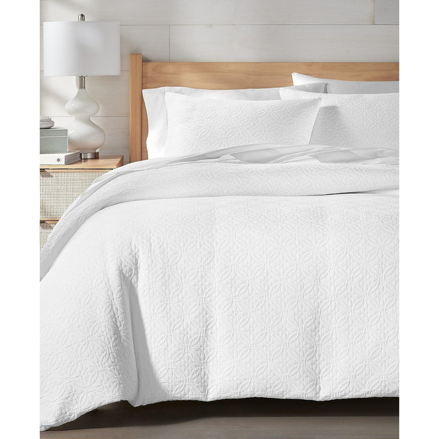 Charter Club Lattice Medallion 3-Pc. Comforter Set, Full/Queen, Exclusively at Macy's