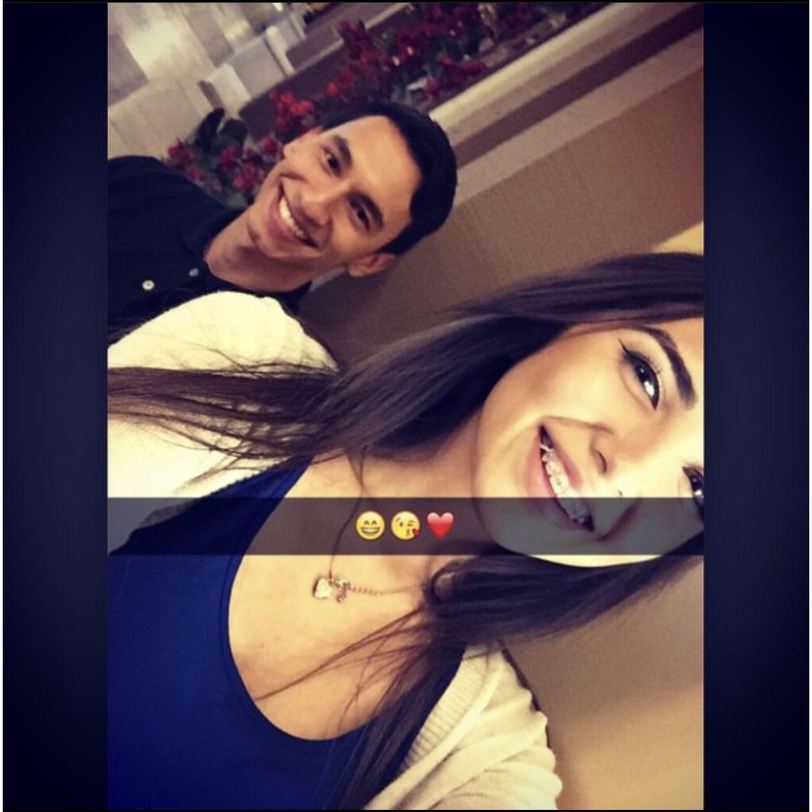 One of our very first photos together! We had just got out of work where we met(: 2015
