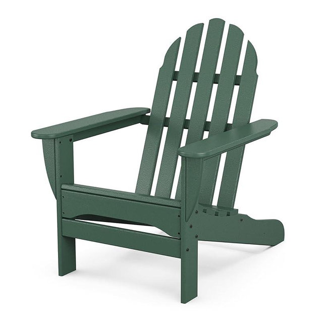 POLYWOOD AD4030GR Classic Outdoor Adirondack Chair, Green
