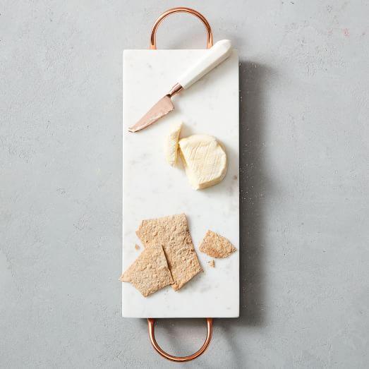 Marble + Copper Serving Board
