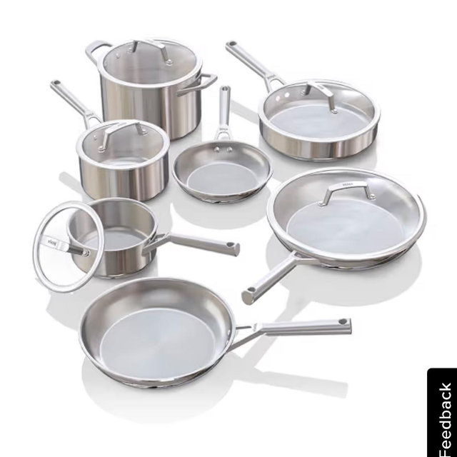Ninja EverClad™ Commercial-Grade Stainless Steel Cookware 12-Piece Set