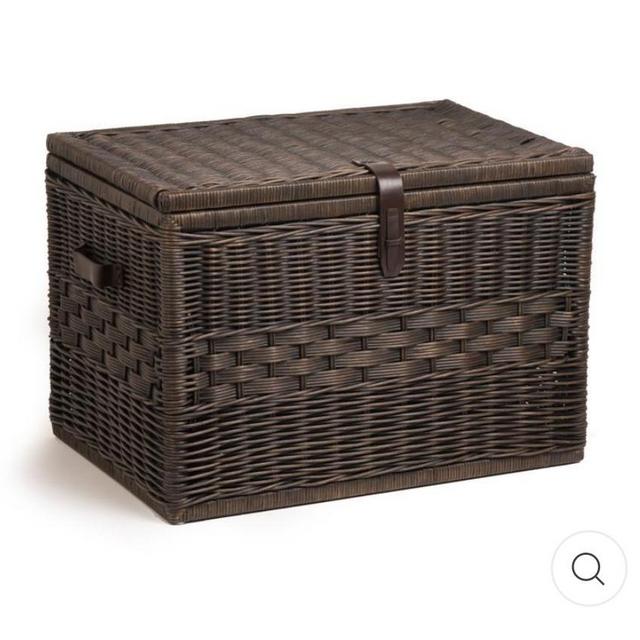 Deep Wicker Storage Trunk