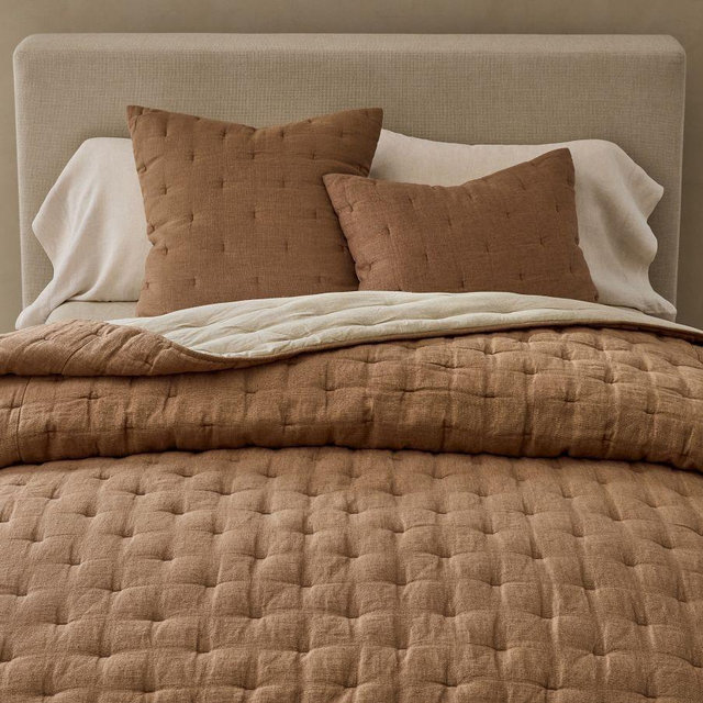 Everyday Linen Comfort Quilt King/Cal.King, Bronze