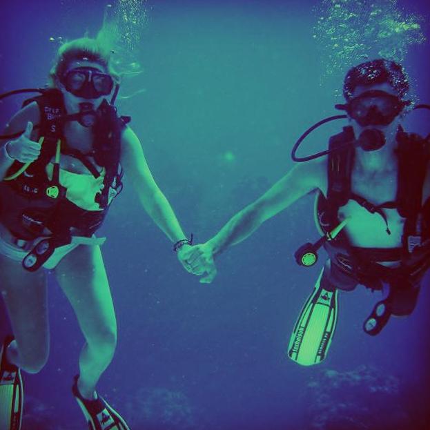 Our first scuba trip in Cozumel, MX. We love the ocean!