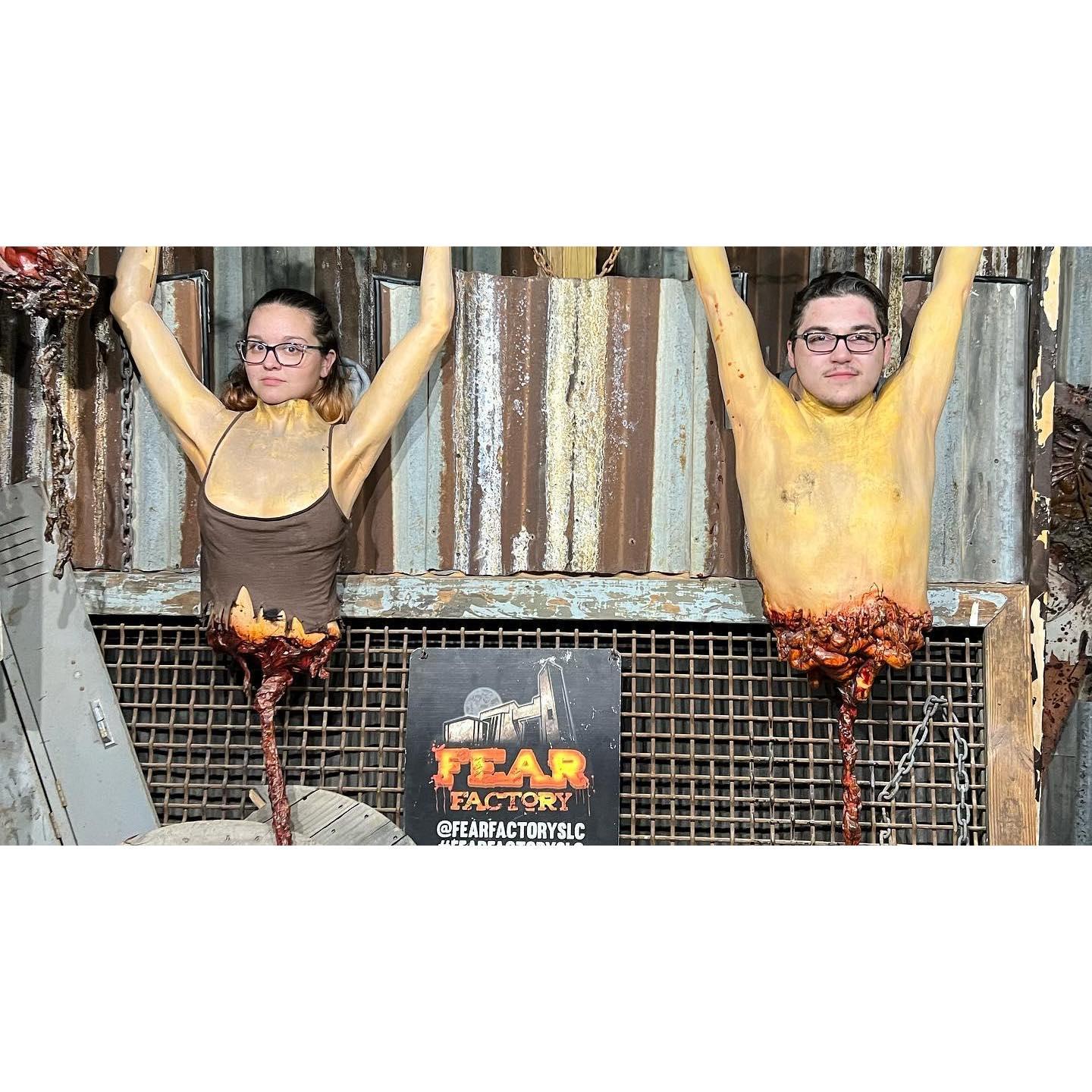 Our trip to Fear Factory in Salt Lake City, Utah.  Emmy was so scared she cried!