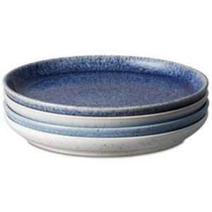 Denby - Studio Blue 4-Pc. Medium Coupe Plate Set