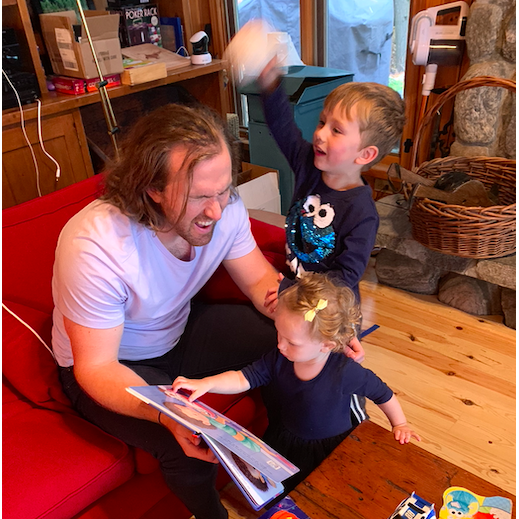 the flower girl and ring bearer!