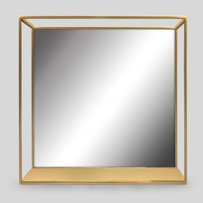 Decorative Wall Mirror and Shelf Brass - Project 62™
