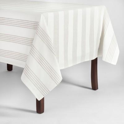 Gray Stripe Tablecloth - Threshold™
