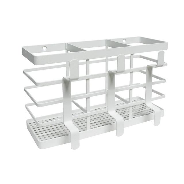 Flat Metal Hair Tool Organizer with Powder Coated Finish White - Made By Design™