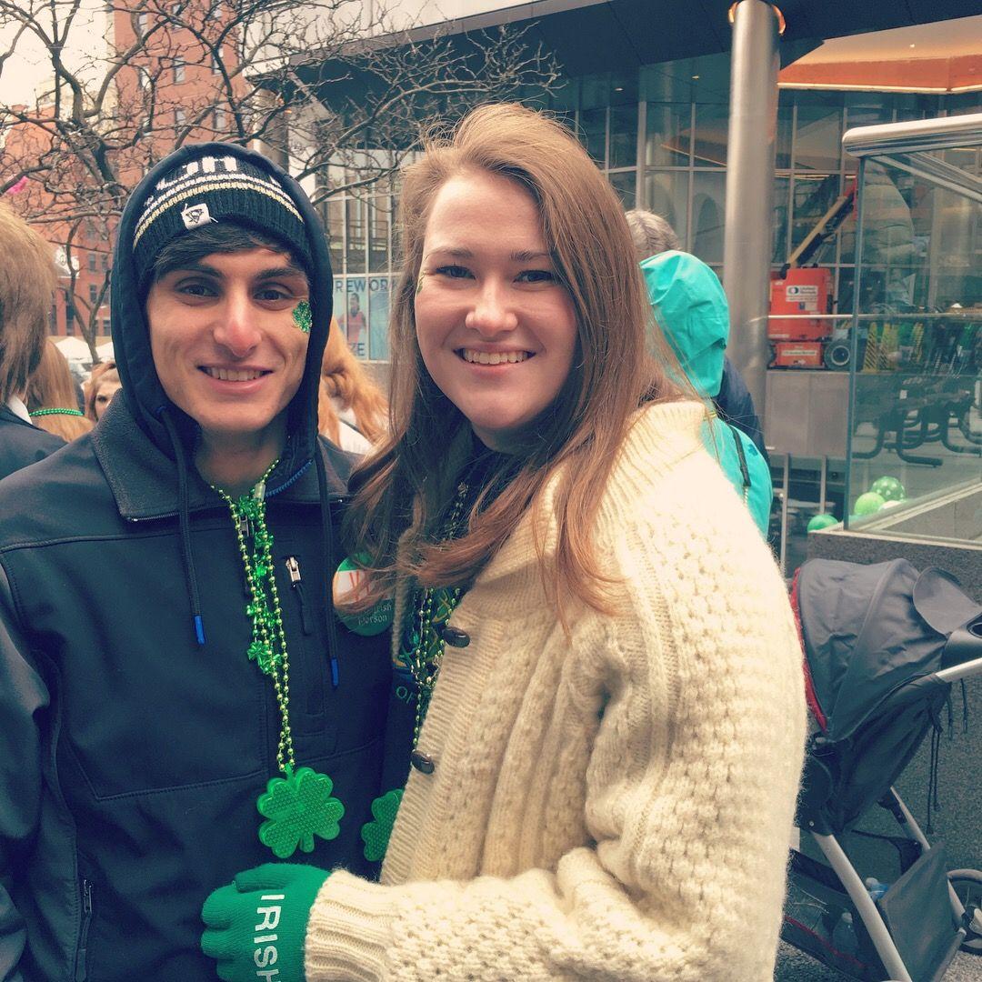 Jason has fully embraced the many traditions that come along each year on St. Patrick's Day in the Bond/Friday families! Us at the Pittsburgh St. Patrick's Day Parade, 2018.
