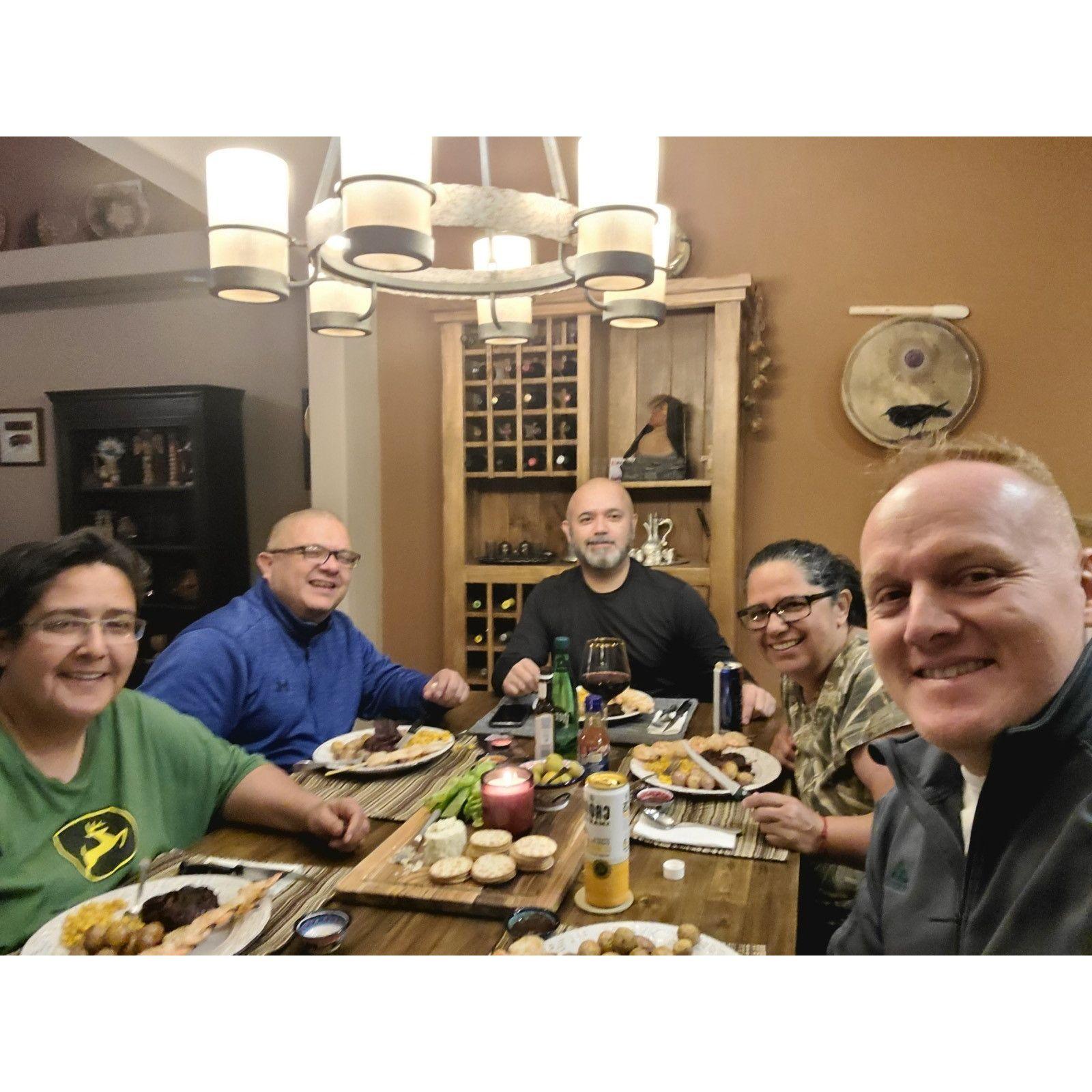 Dinner with Joseph's siblings - December 2020