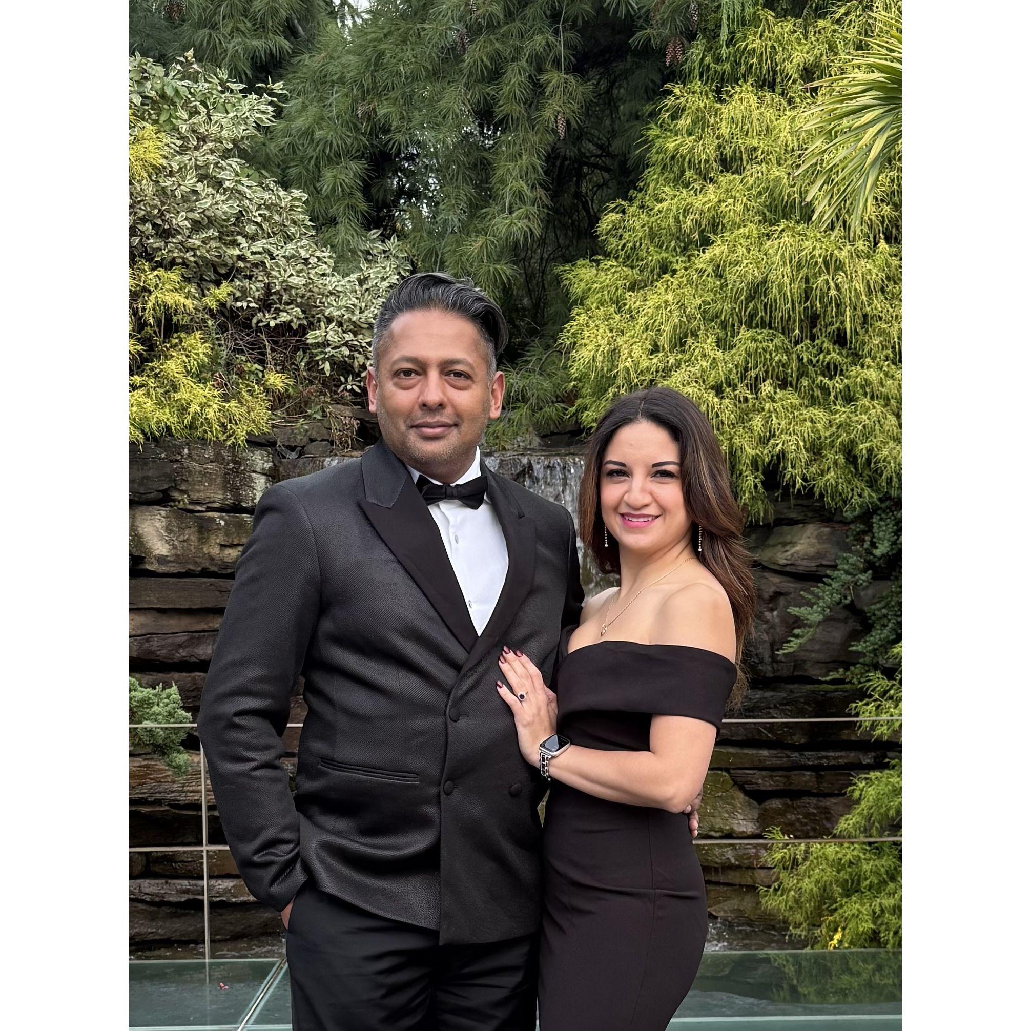 Our first wedding together