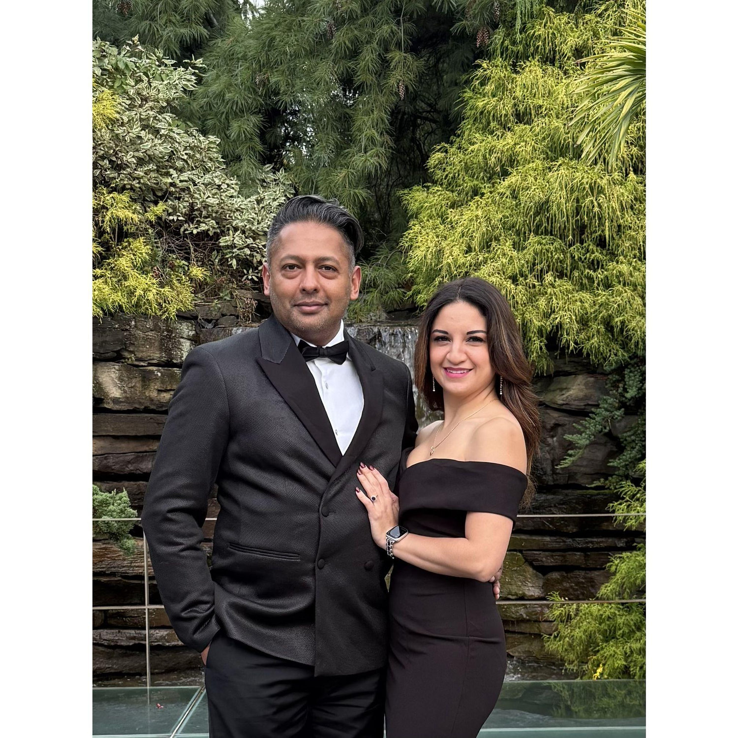 Our first wedding together
