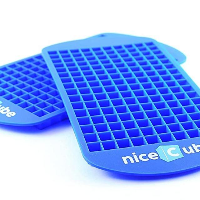 niceCube Mini Ice Cube Trays - Great for Small Crushed Ice - Silicone Ice Tray Molds, 2 Pack