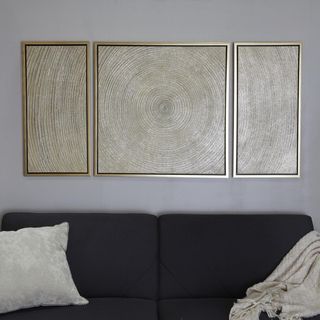 3-Piece Starburst Ripple Framed Wall Art Set