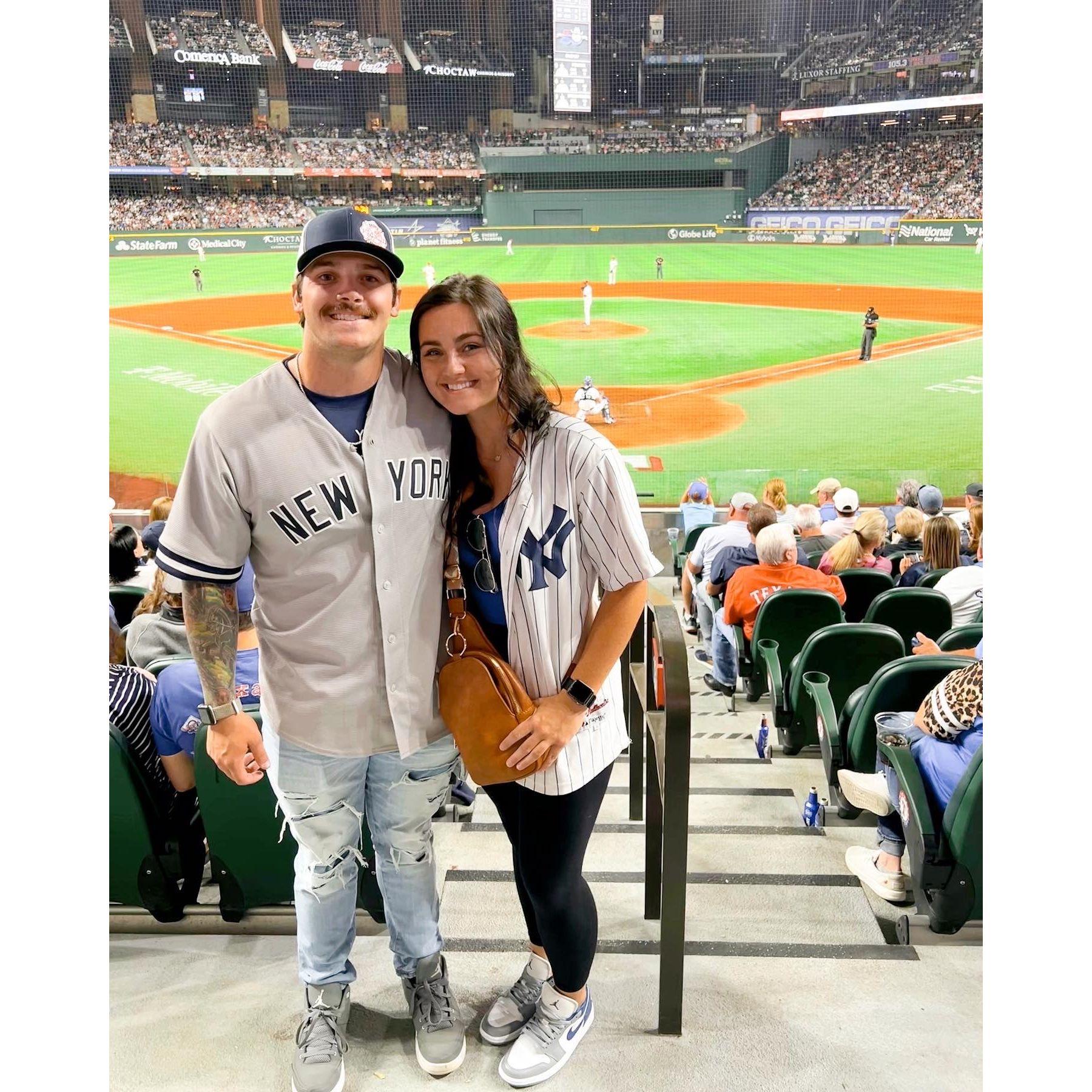 Our first Yankees game!