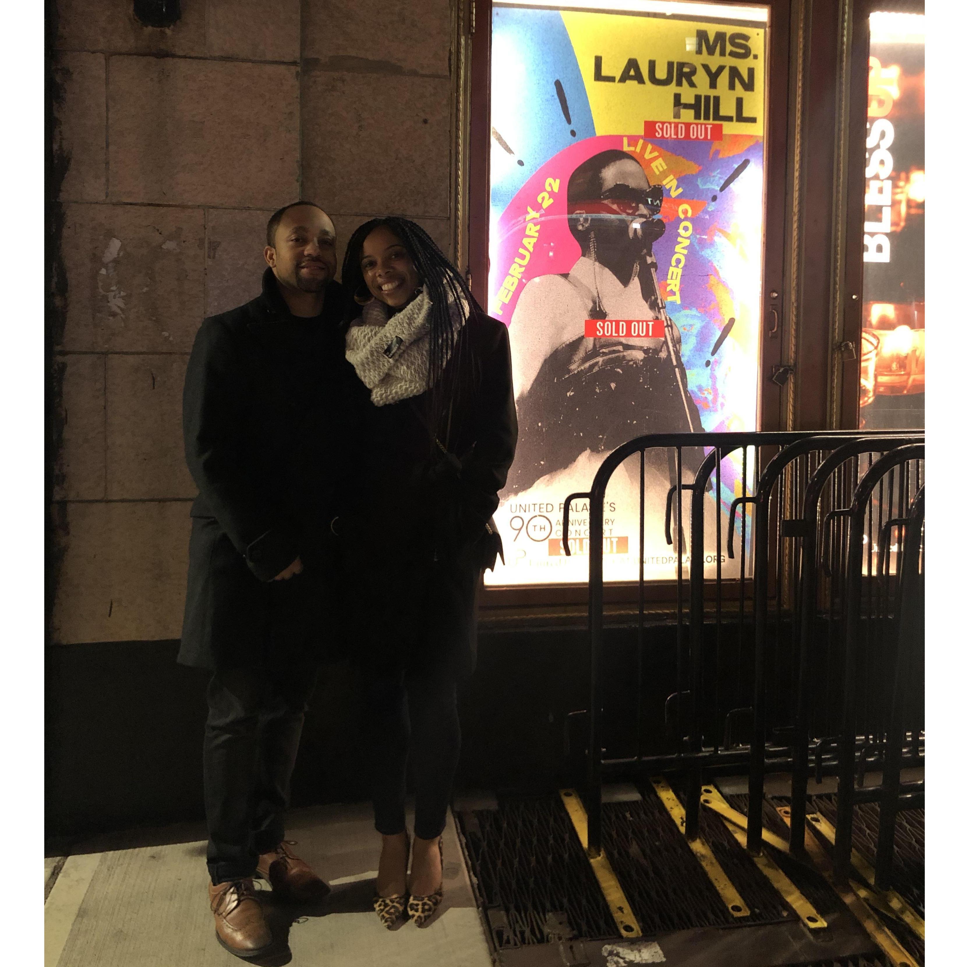 Last concert together, before the pandemic ended our spree. Ms. Lauryn Hill was only 2 hours late.