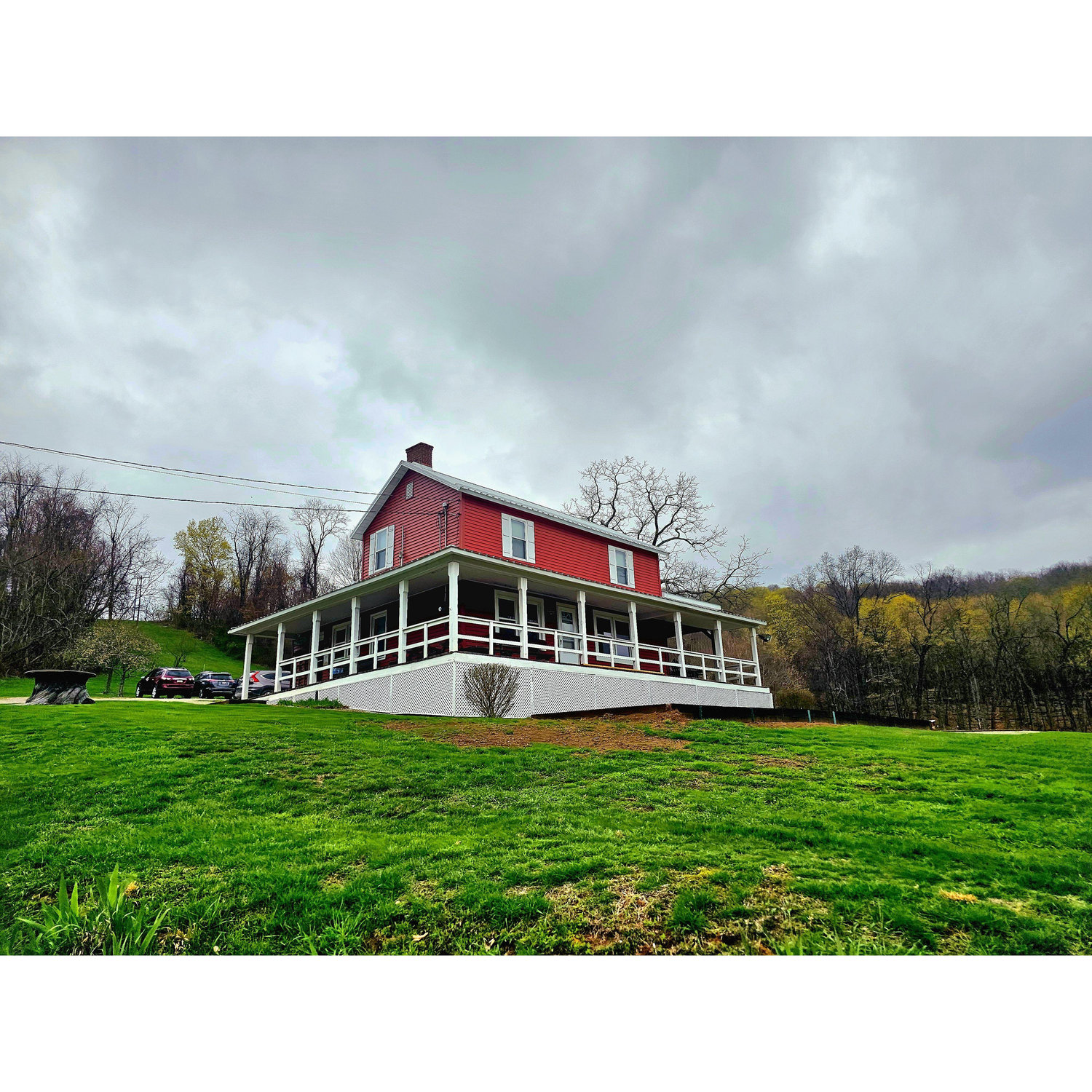 Main House with full wrap around porch