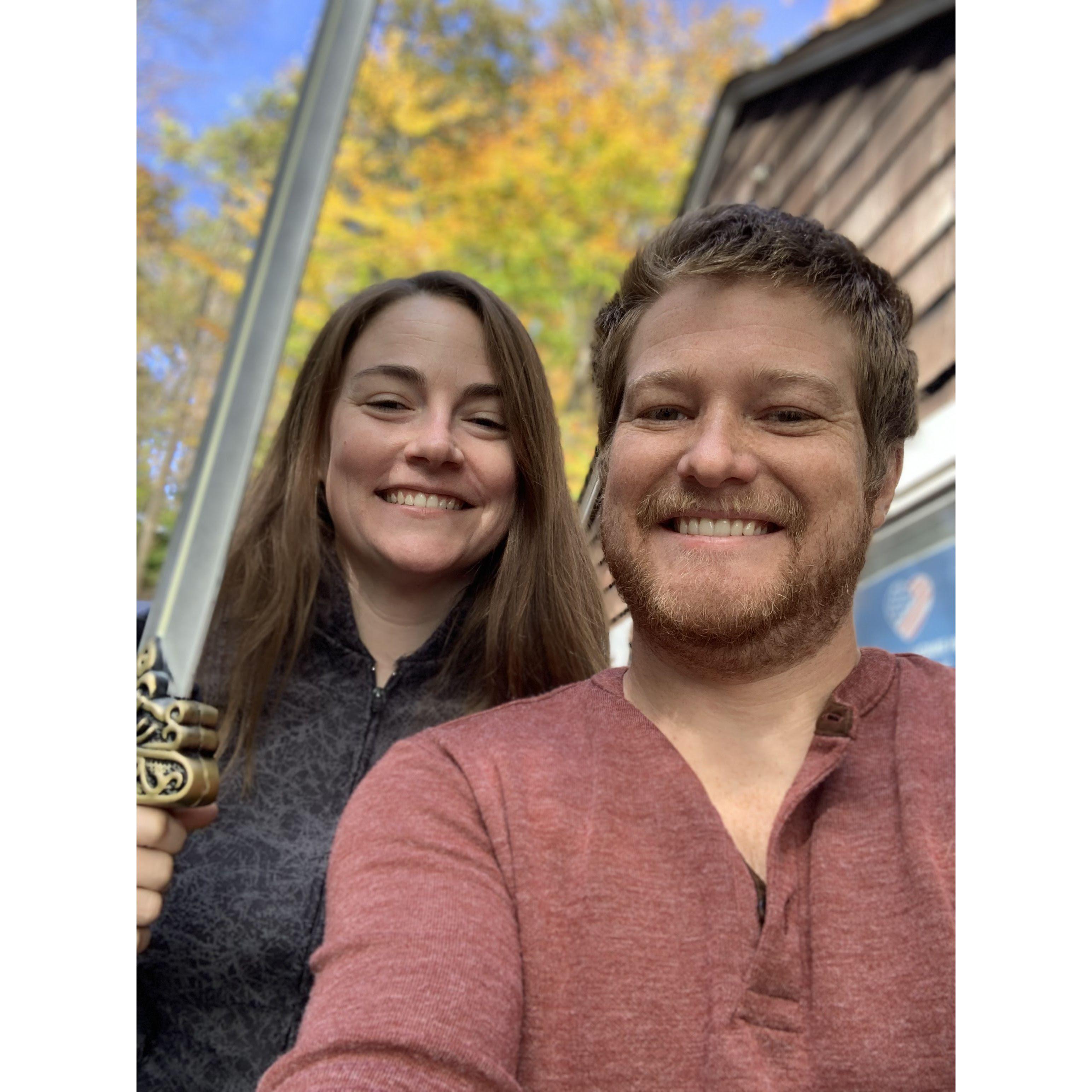 Getting ready for our first Halloween at our lake house