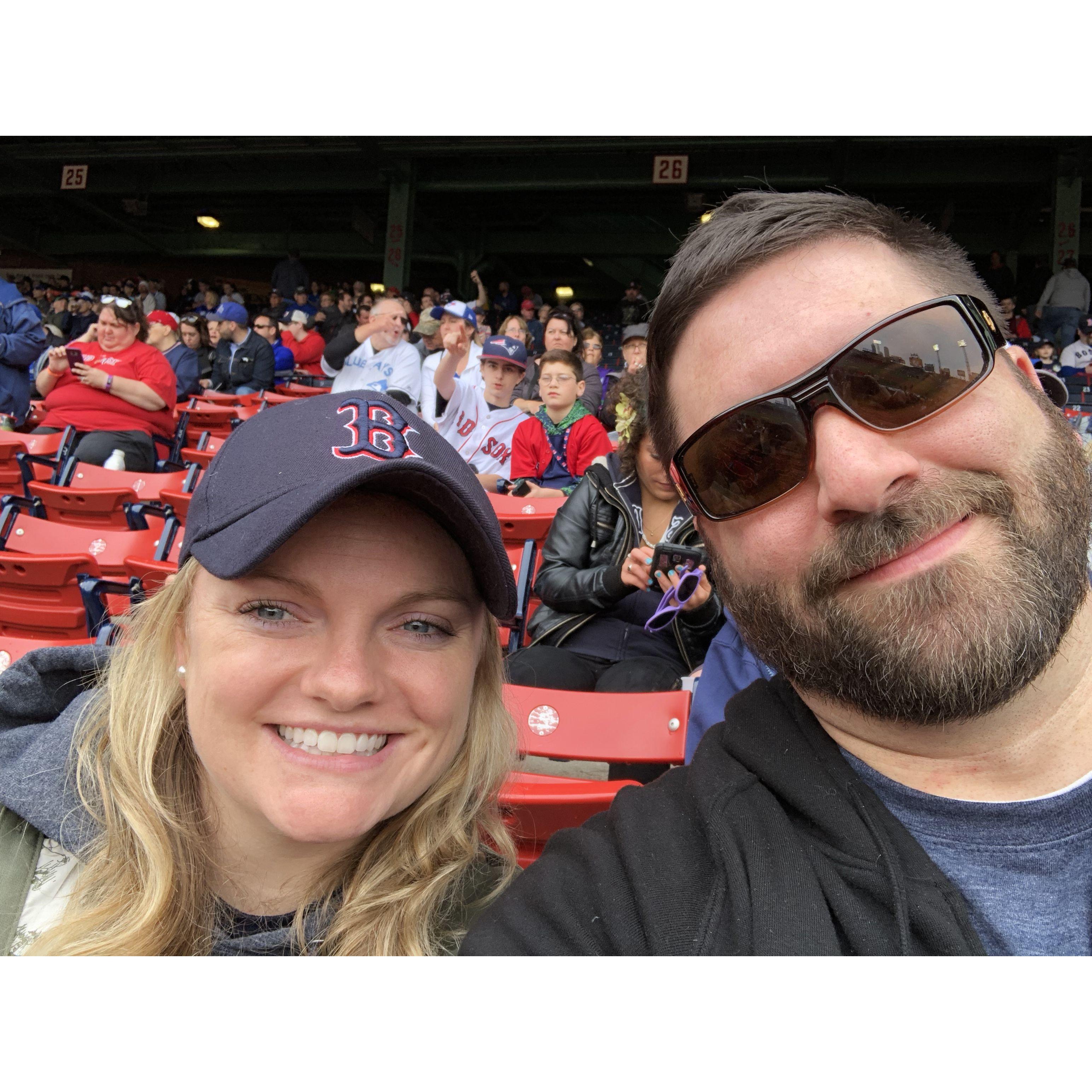 Our first Red Sox game in 2018!