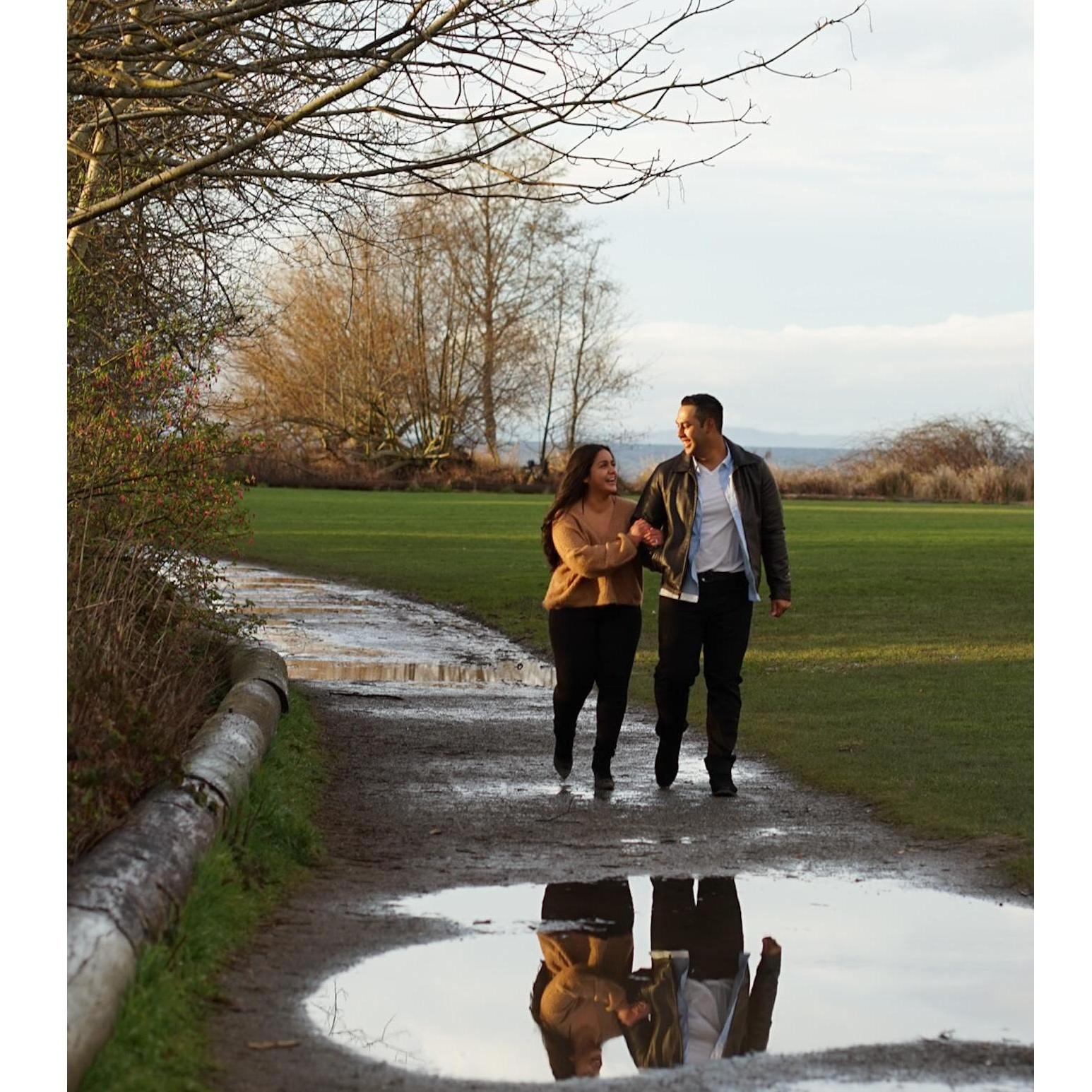 Engagement photos- This is by far one of my favorite pictures. I remember us walking up and down this park talking about how we couldn't wait to grow old together.