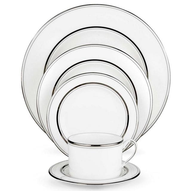 kate spade new york Library Lane Platinum 5 Piece Place Setting