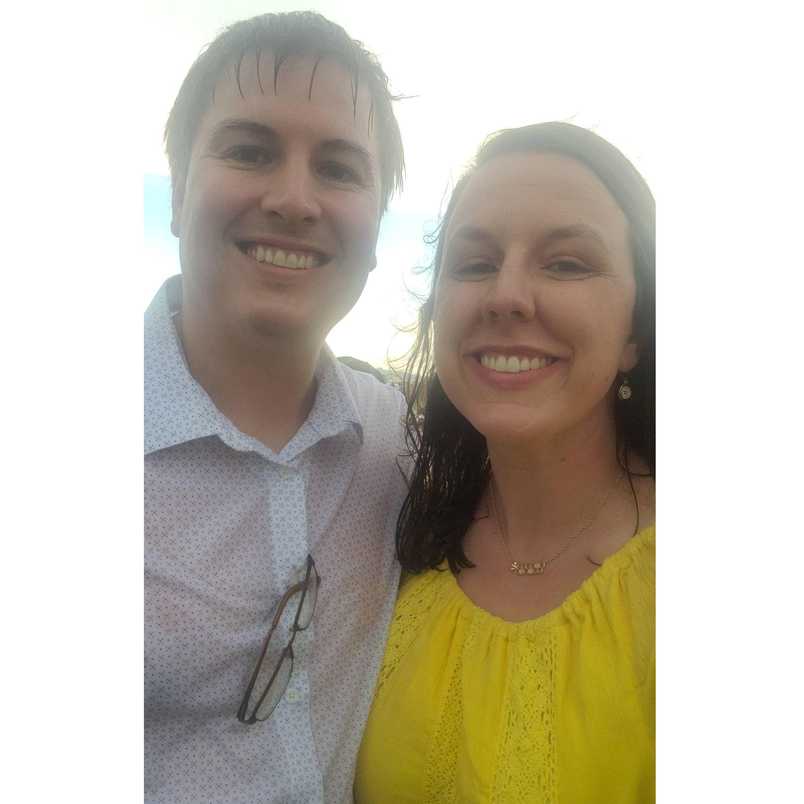 Things got a bit damp at a friend's wedding.