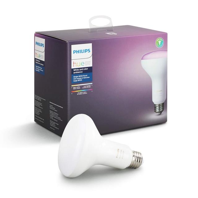 Philips Hue White and Color Ambiance BR30 60W Equivalent Dimmable LED Smart Flood Light (Newest Model Compatible with Amazon Alexa Apple HomeKit and Google Assistant)