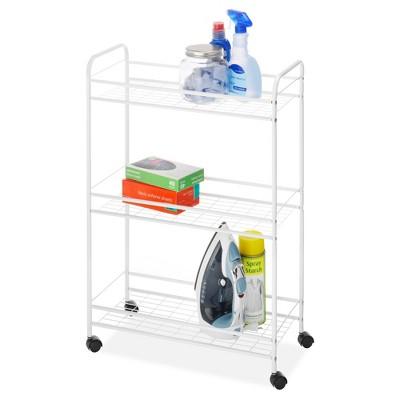 Whitmor Slim Household Utility Cart White