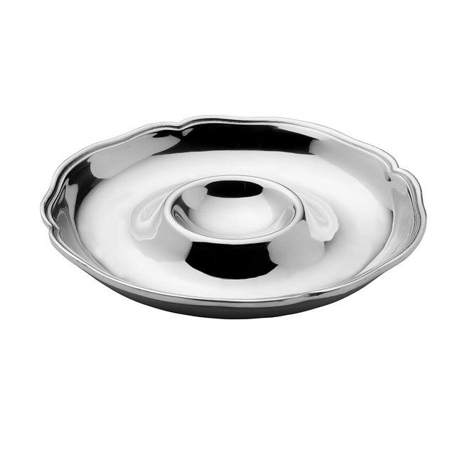 Wilton Armetale Queen Anne Round Chip and Dip, 14 inches