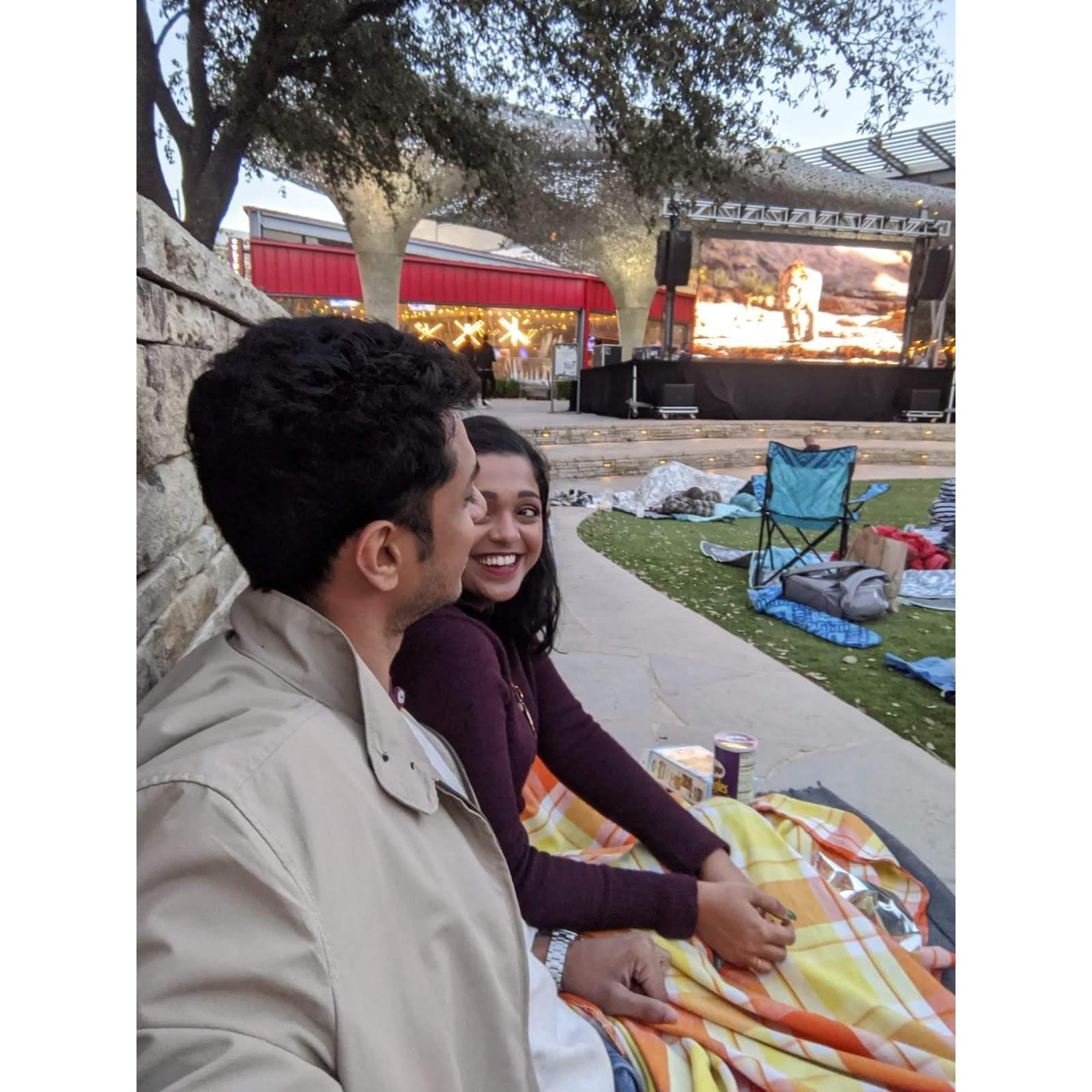 Our first movie together was the Lion king!