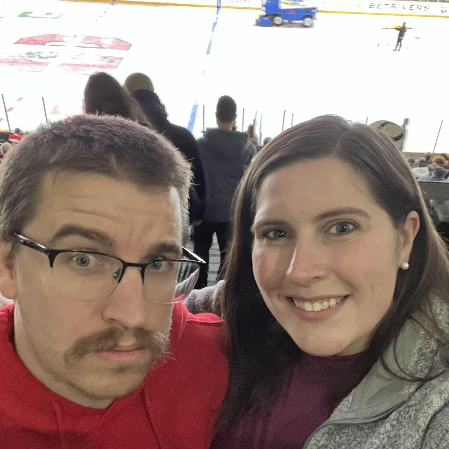 Rachel's first hockey game!