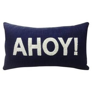 Ahoy! Throw Pillow Blue 27"x15" - Threshold™
