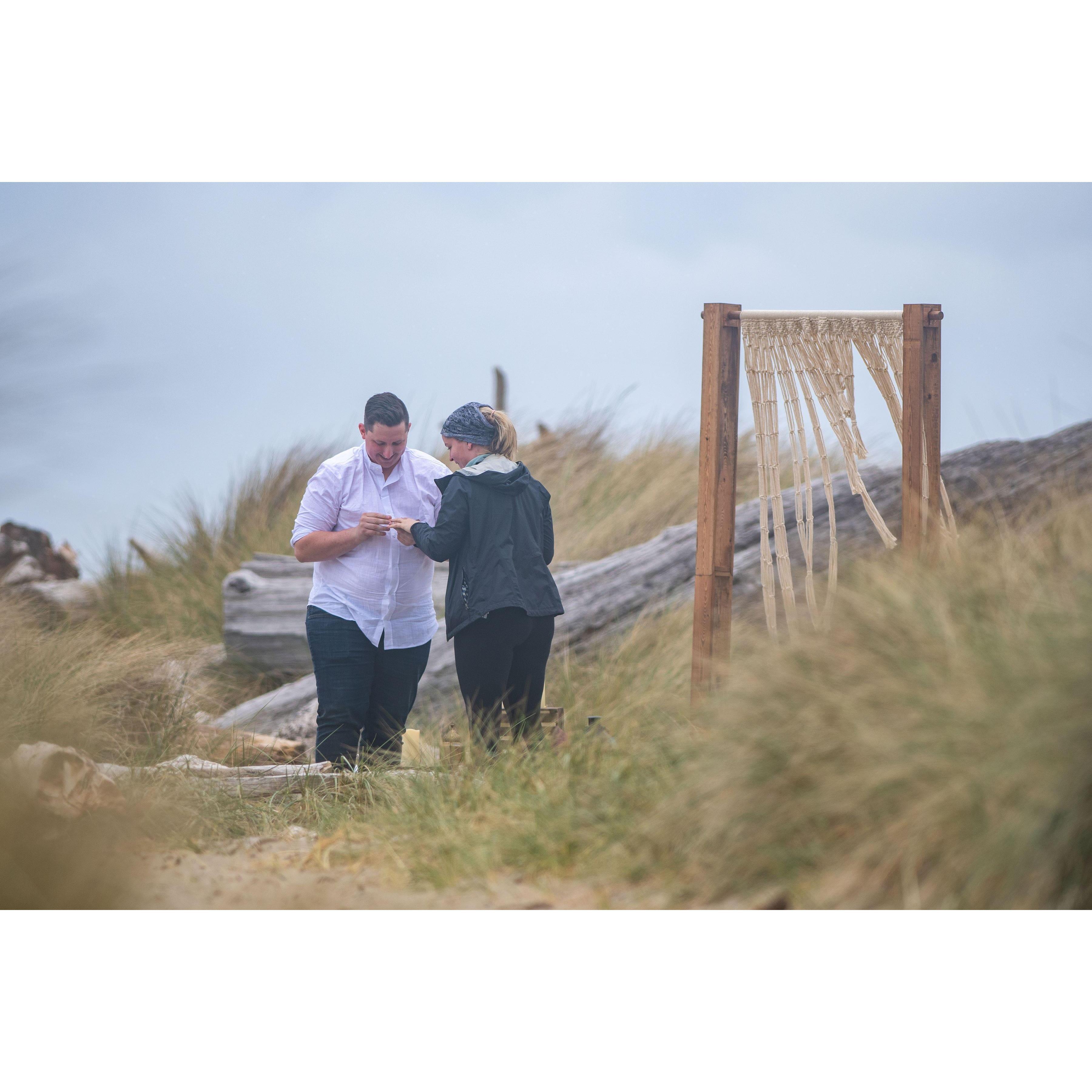 April 2021 - Proposal Day at Rockaway, Beach.