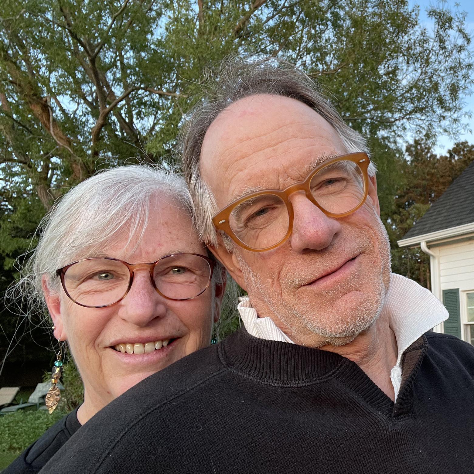 Outside our favorite digs on the Cape — The Little White House on Chipman’s Cove, Wellfleet, 2021