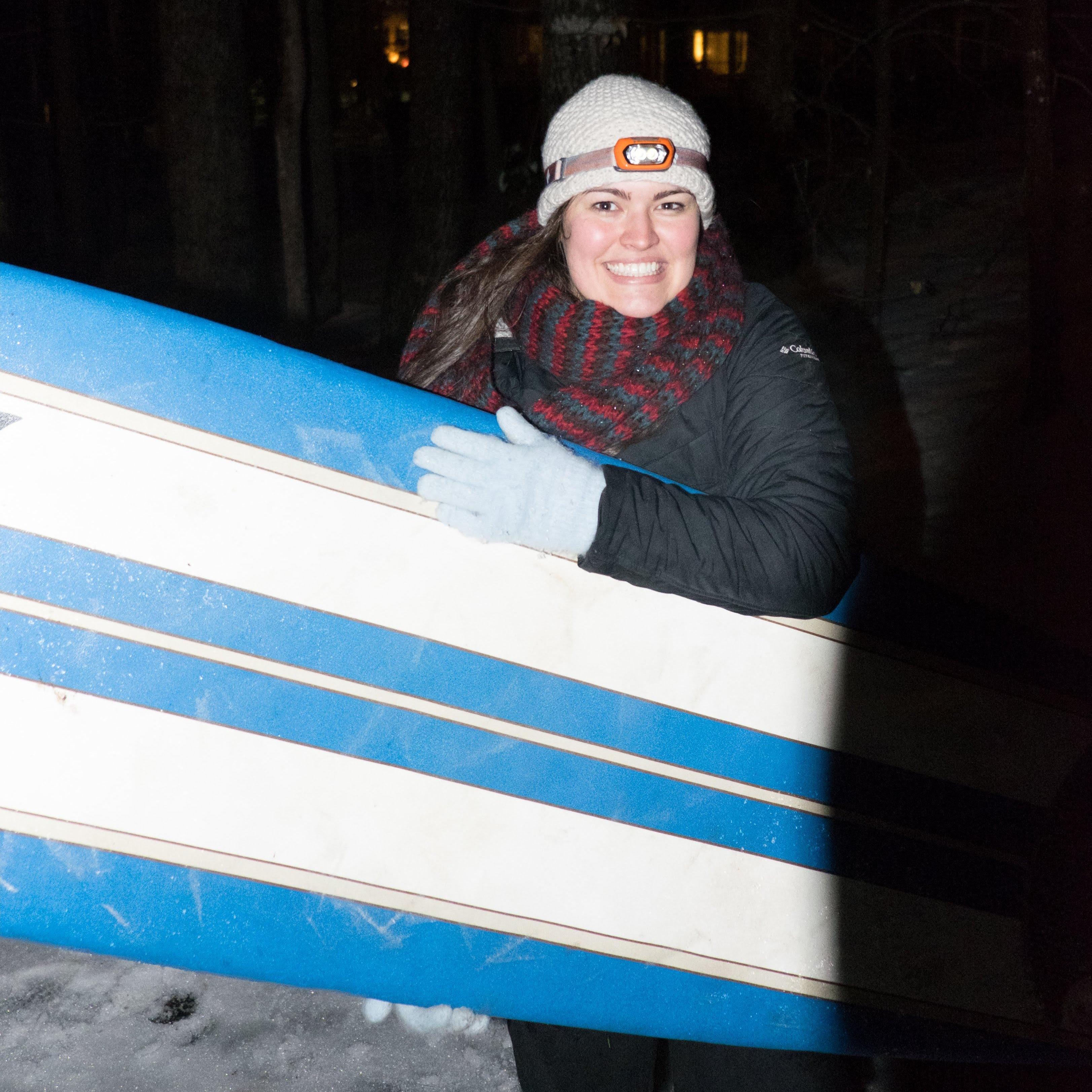Surfing... on ice...