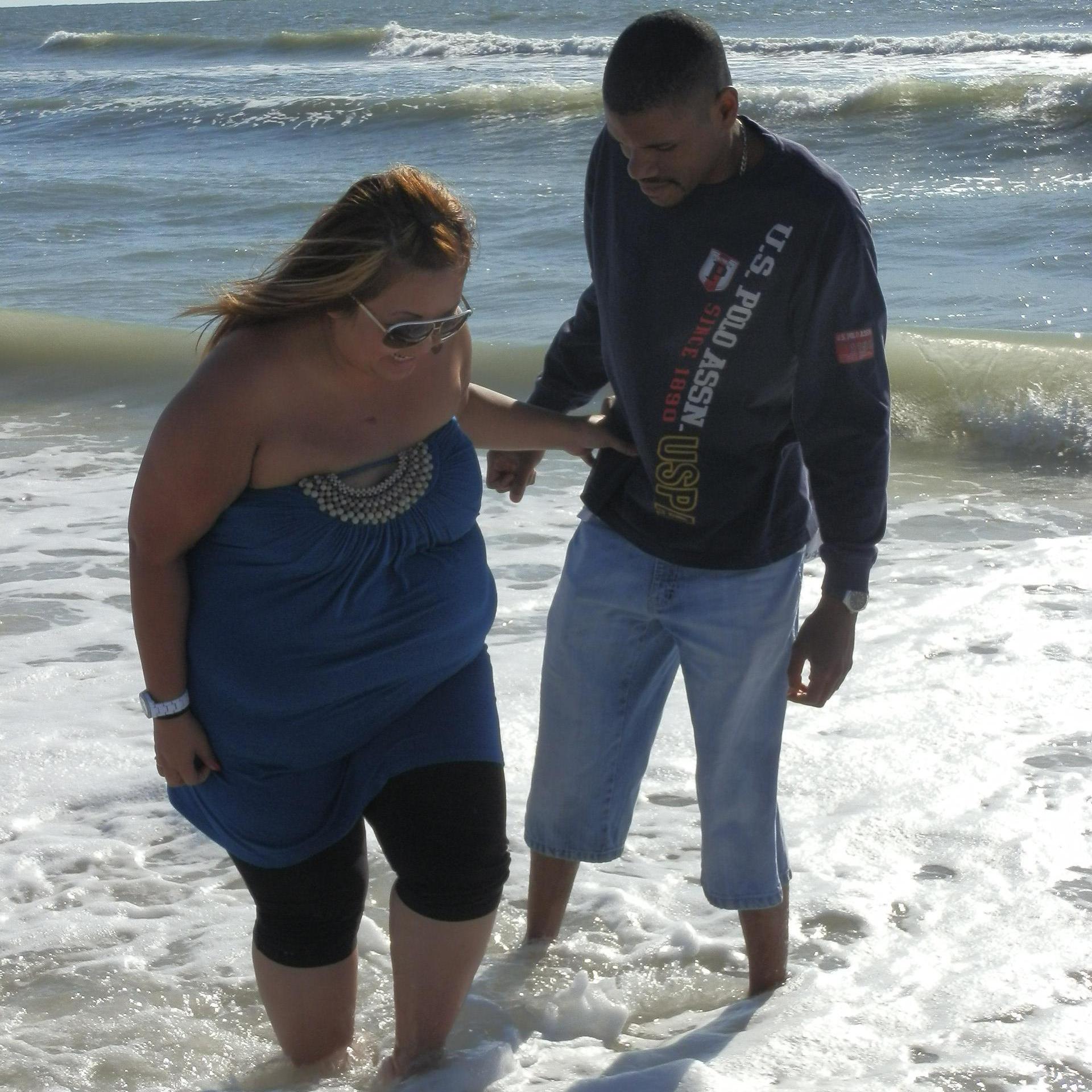 First time in the ocean