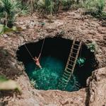 One of Tulums famous Cenote's!