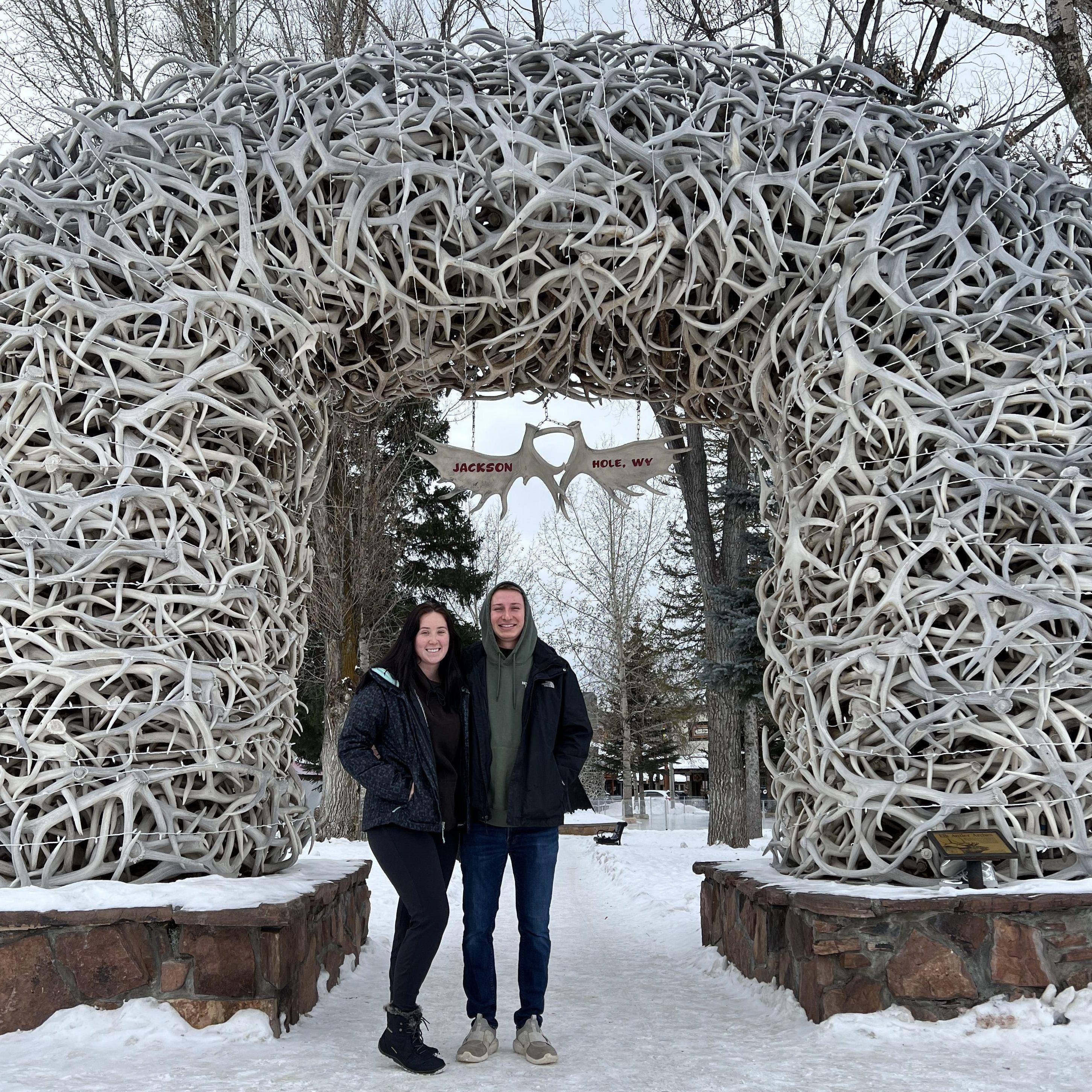 Visiting a friend in Jackson Hole and learning to ski/snowboard