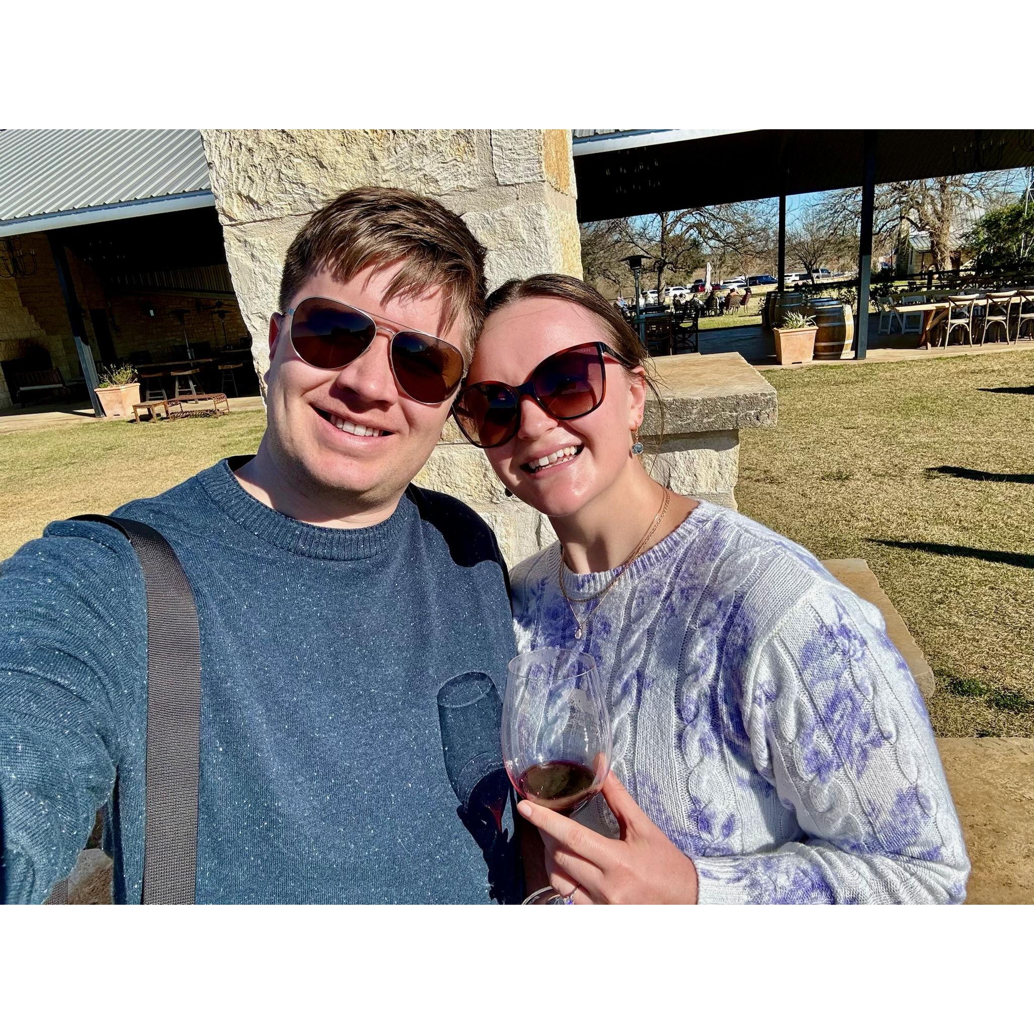 December 2023 - family winery trip in the hill country