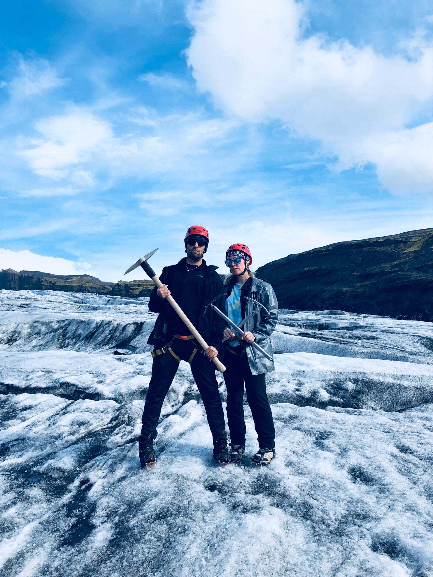 Glacier hiking in Iceland!