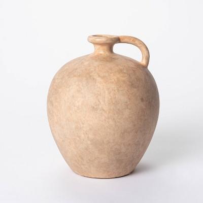 8" x 7" Weathered Jug Vase Brown - Threshold™ designed with Studio McGee