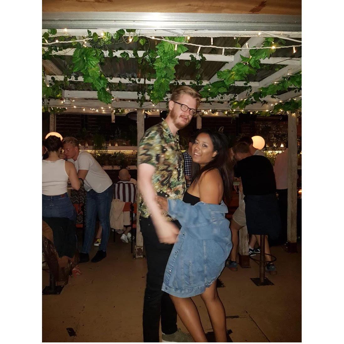 In our careless college days! Who would have thought these two youngsters would be getting married a few years later!